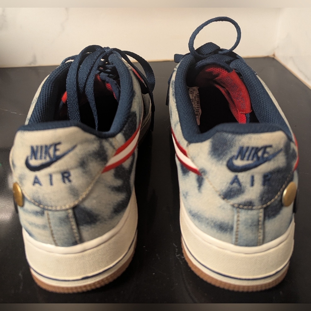 Nike Air Force 1 Low “Acid Wash Denim” Size 10 Used Excellent MSRP $237 - Picture 11 of 15